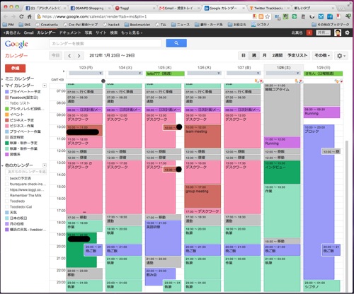 Googleカレンダーの「行動計画表」にTogglから実績値を放り込む